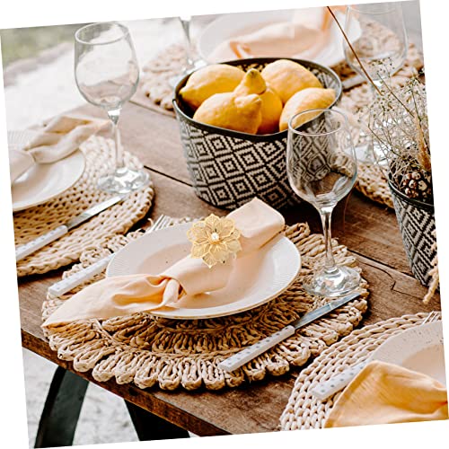 KICHOUSE 6 Pçs Anel De Guardanapo Anel De Guardanapo Rosa Decorações Decoração De Casamento Decoraçã