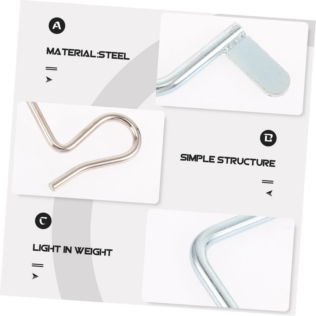 PartyKindom Lot de 1 Set de Set de Tendeur de Fil de Clôture en Acier Inoxydable, Tendeur de Câble Métallique pour Réparer et Maintenir la Stabilité des Clôtures