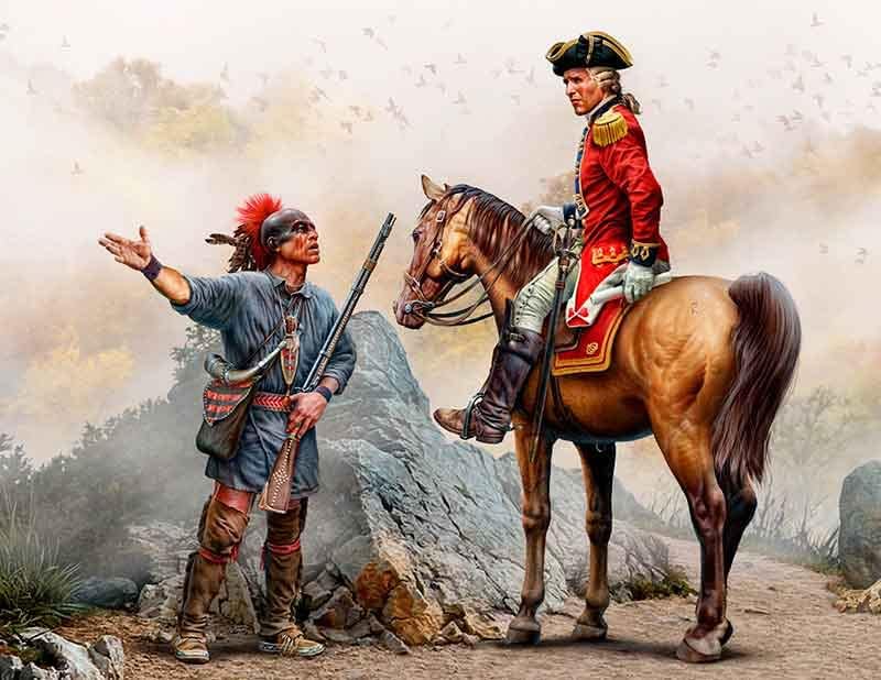 Miniatura 4 de Paquete Lote de Indian Wars XVIII Century Series 4 Kit de plástico 135 Master Box