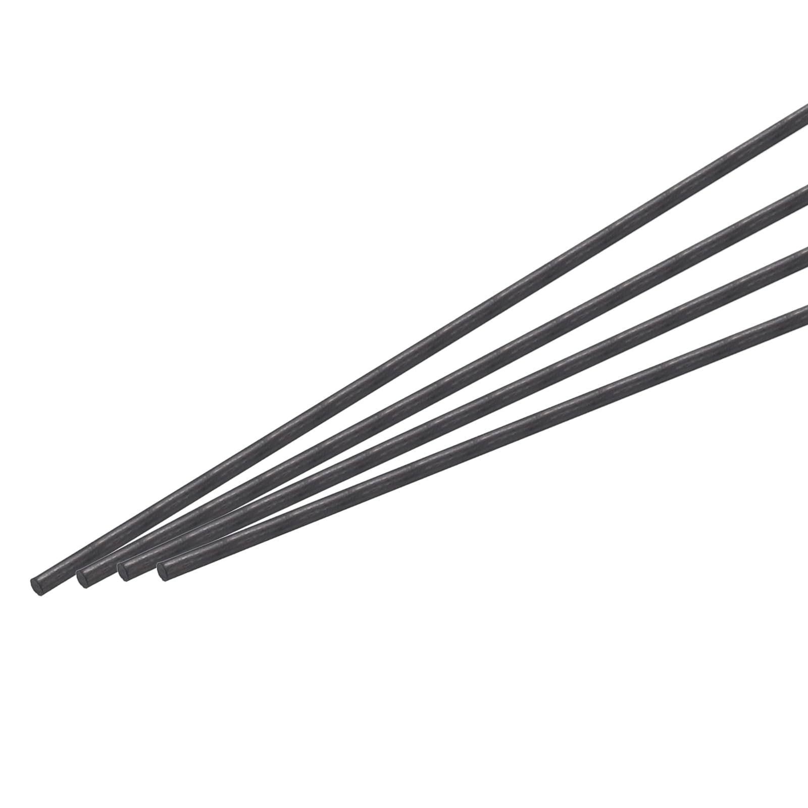 QUARKZMAN Barre en Fibre de Carbone, Tige de Carbone de 2 mm x 400 mm pour avion RC, Bricolage, Cerf-Volant, Tube d'Aile de Quadricoptère, Réparation de Bras, Lot de 20