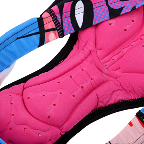 Homyl short feminino confortável para ciclismo de bicicleta, calça de moto acolchoada em gel 3D - re