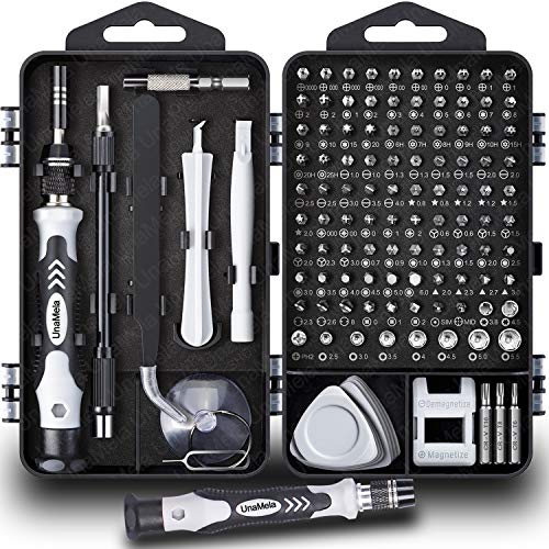 122 in 1 Professional Laptop Repair Screwdriver Set, Precision PC, Computer Repair Kit, with 101 Magnetic Bit and 21 Practical Repair Tools, Suitable for MacBook, Tablet, PS4, Xbox Controller Repair