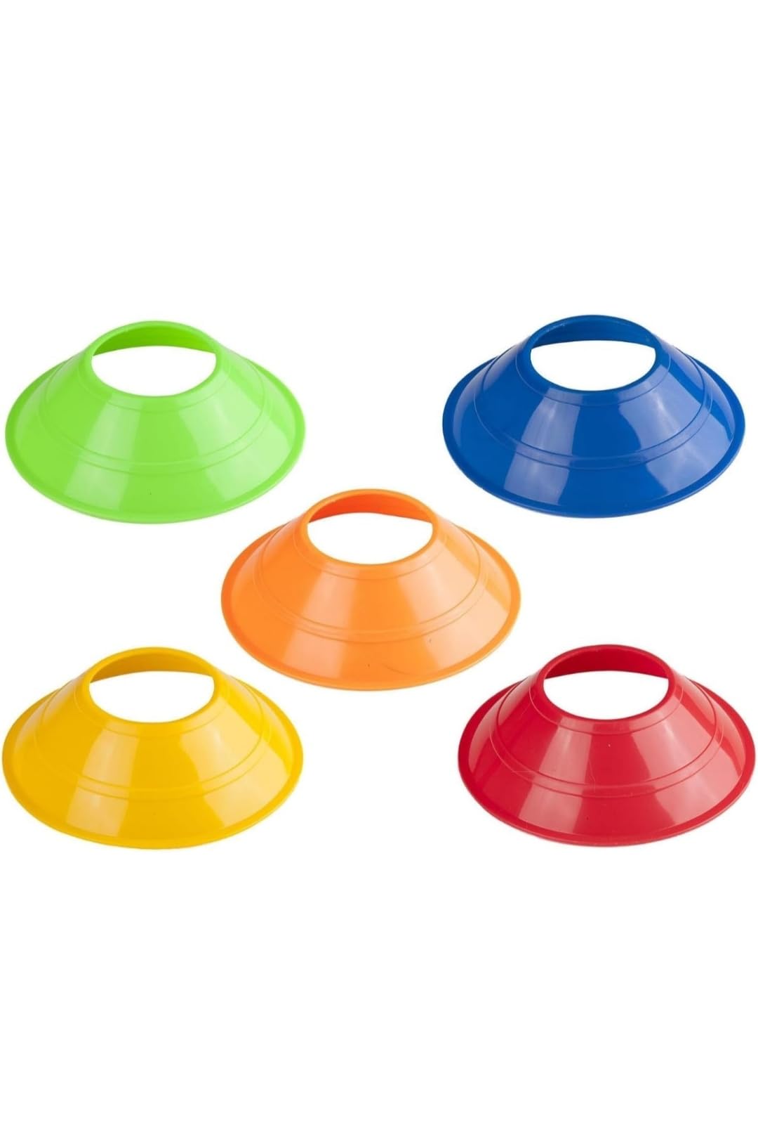 Mini Soccer Training Cone Discs | Sports Marker Cones for Football, Cricket, Agility, Speed Training & Field Practice | Durable Plastic Disc Cones with Easy Grip, 15-image-48