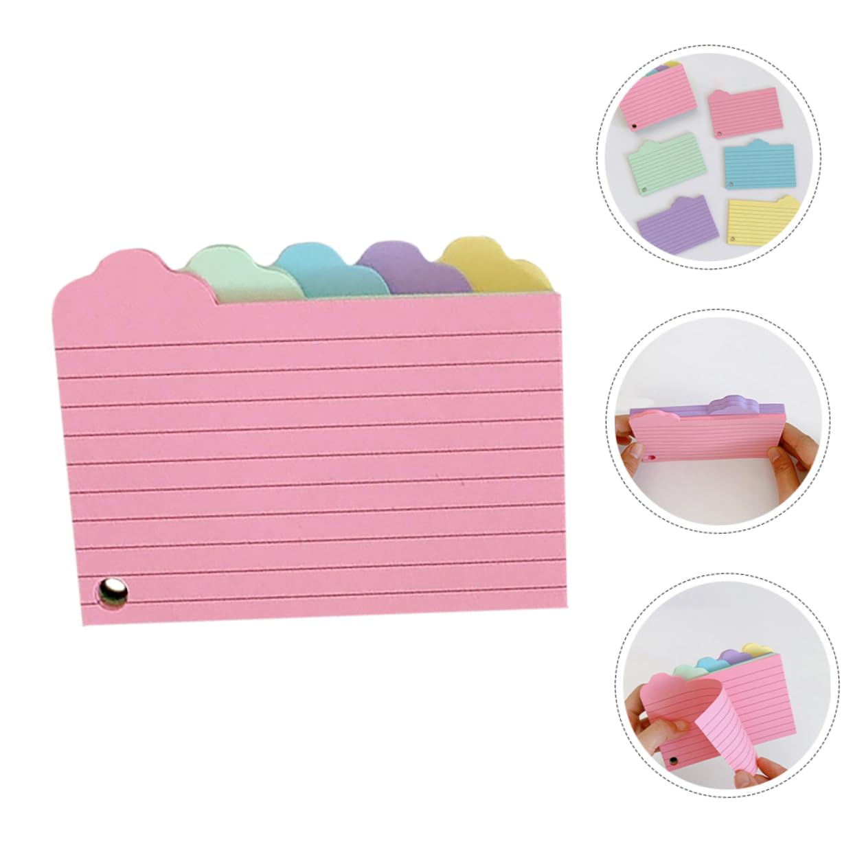 Gadpiparty 5 Sätze Vokabelheft Aus Notizpapier Karteikarten Mit Farbig Flashcard Lernen Revision Registerkarten Ungefüttert Wolke Lernkarten Grundlagen Des Studiums Wortkarten 125 Blätter * 5