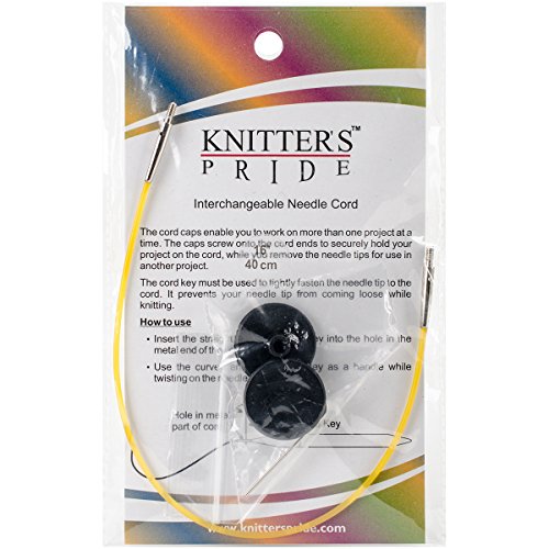 Knitter's Pride Interchangeable Cords, 8', Yellow