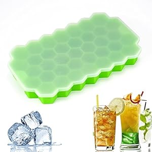 Surplex Siliconen Ijsblokjes Bakjes met Deksels Herbruikbare Ijsblokjesvorm Flexibel 37 Ijsbakjes BPA Vrije…