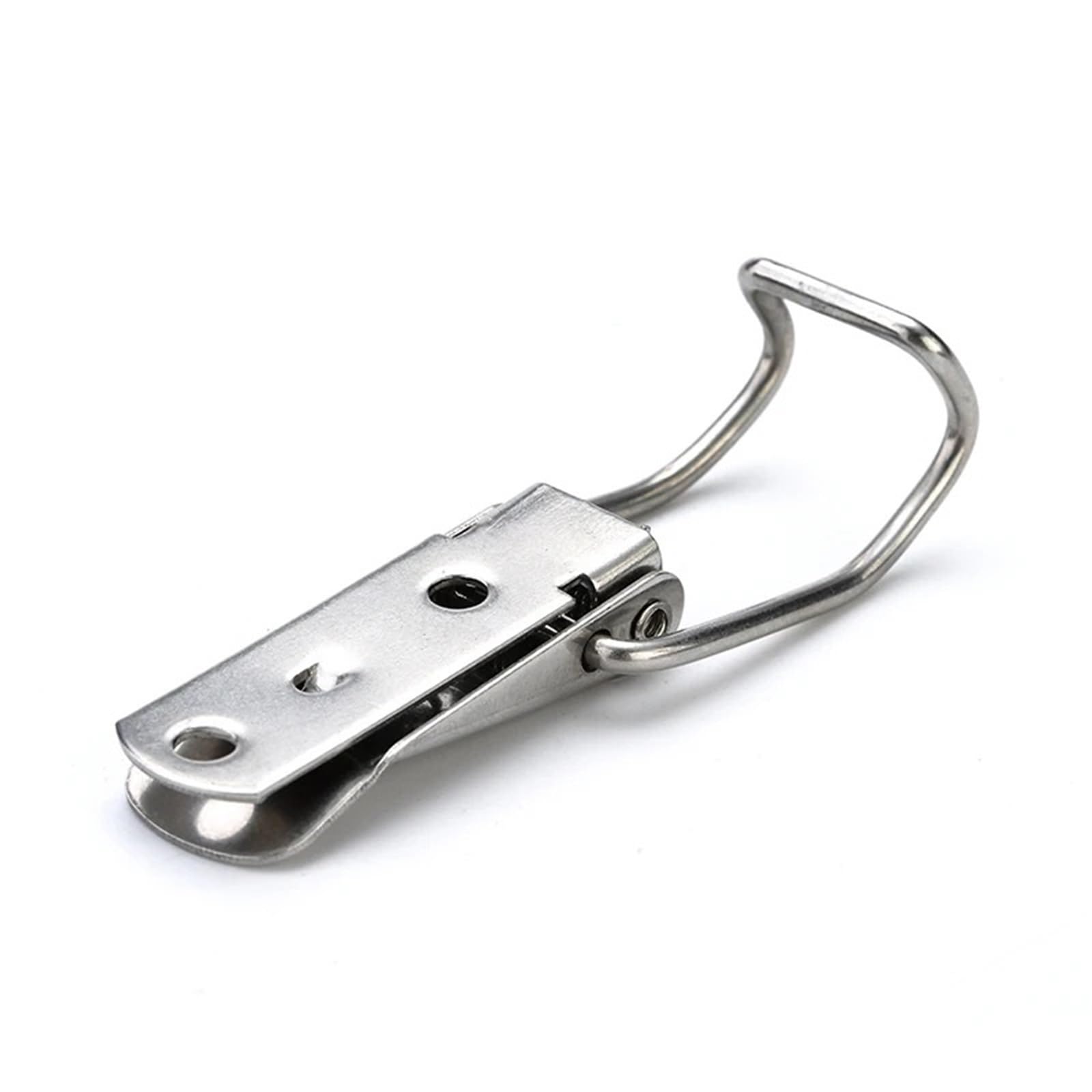 Loquet à ressort en acier doux J115B pour fermeture de placard et coffre en bois