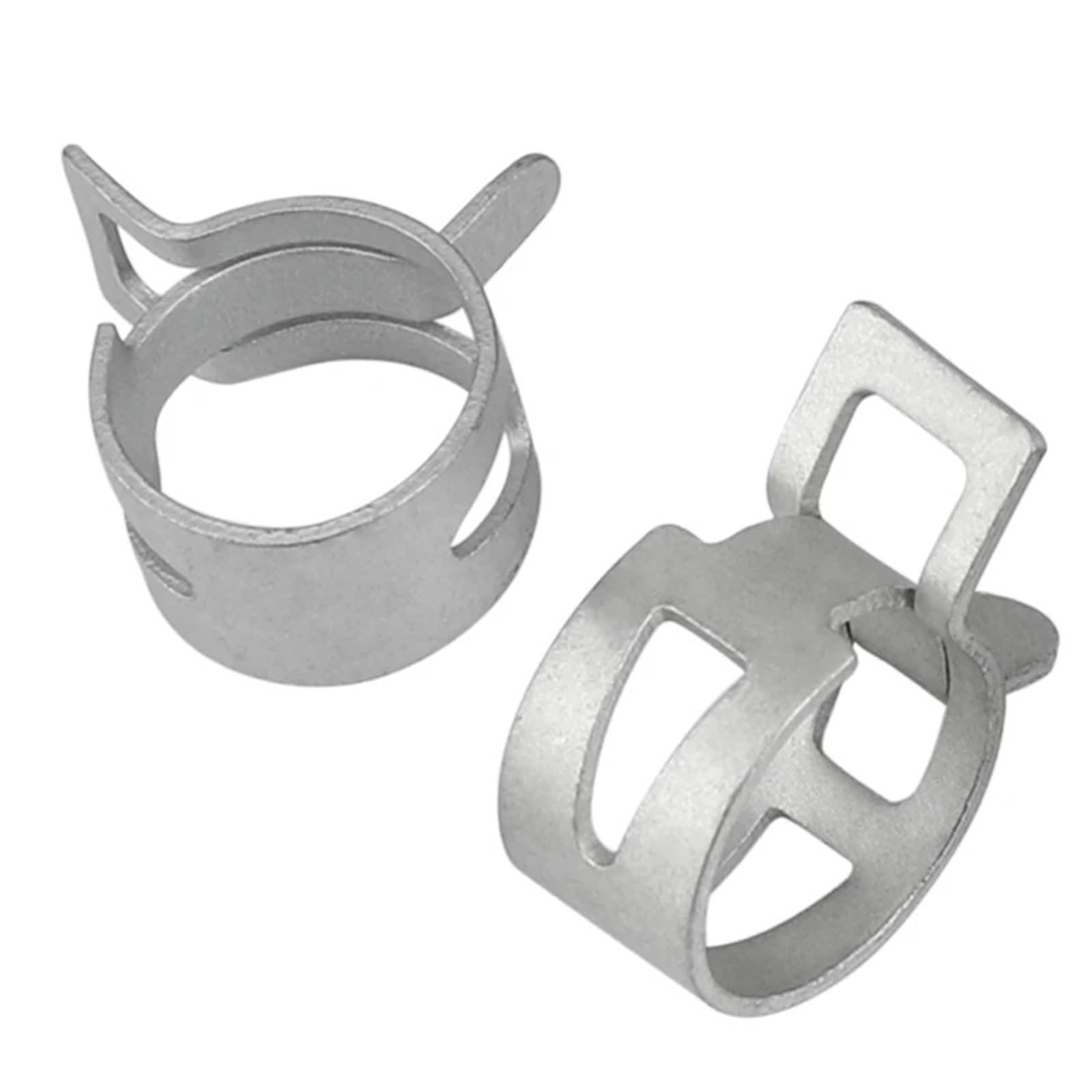 Abrazaderas de manguera galvanizadas for línea de combustible, tubería de agua y tubo de aire, ajustables de 7mm a 53mm, sujetadores metálicos duraderos, 10 Uds.(M53)