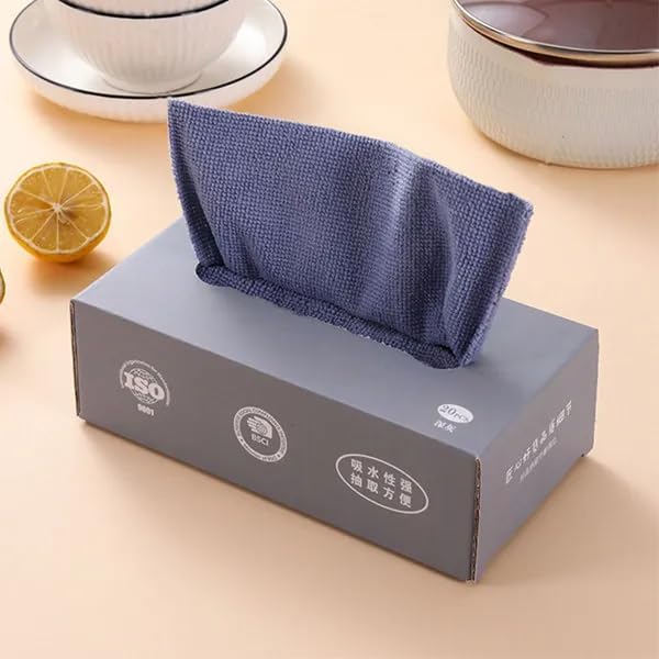 Waexlla Cleaning Cloths 20 Pcs, Microfibre Cloth, Kitchen Cleaning Cloth Towels Reusable, Multifunctional Non Scratch Dish Cloth, Reusable Cloth for...