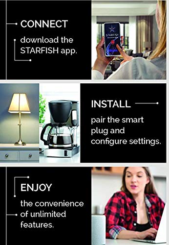 Outlets Satco S11266 Starfish On/Off WiFi Smart Plug Outlet, Works with Siri, Alexa, Google Assistant, SmartThings, White SmartThings Compatible Outlets Satco S11266 Starfish On/Off WiFi Smart Plug Outlet, Works with Siri, Alexa, Google Assistant, SmartThings, White SmartThings Compatible