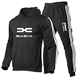 GWWGWW Hombres Jersey Sudadera+Sudaderas Da.c_ia Printed Outdoor Leisure Classic Outdoor Hooded Sports suit, Negro , XS