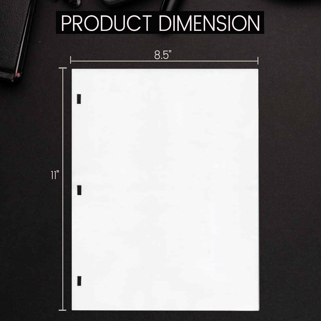 Amazon | 11 X 8.5インチ レターサイズ ミニッツブック用紙 3穴パンチ