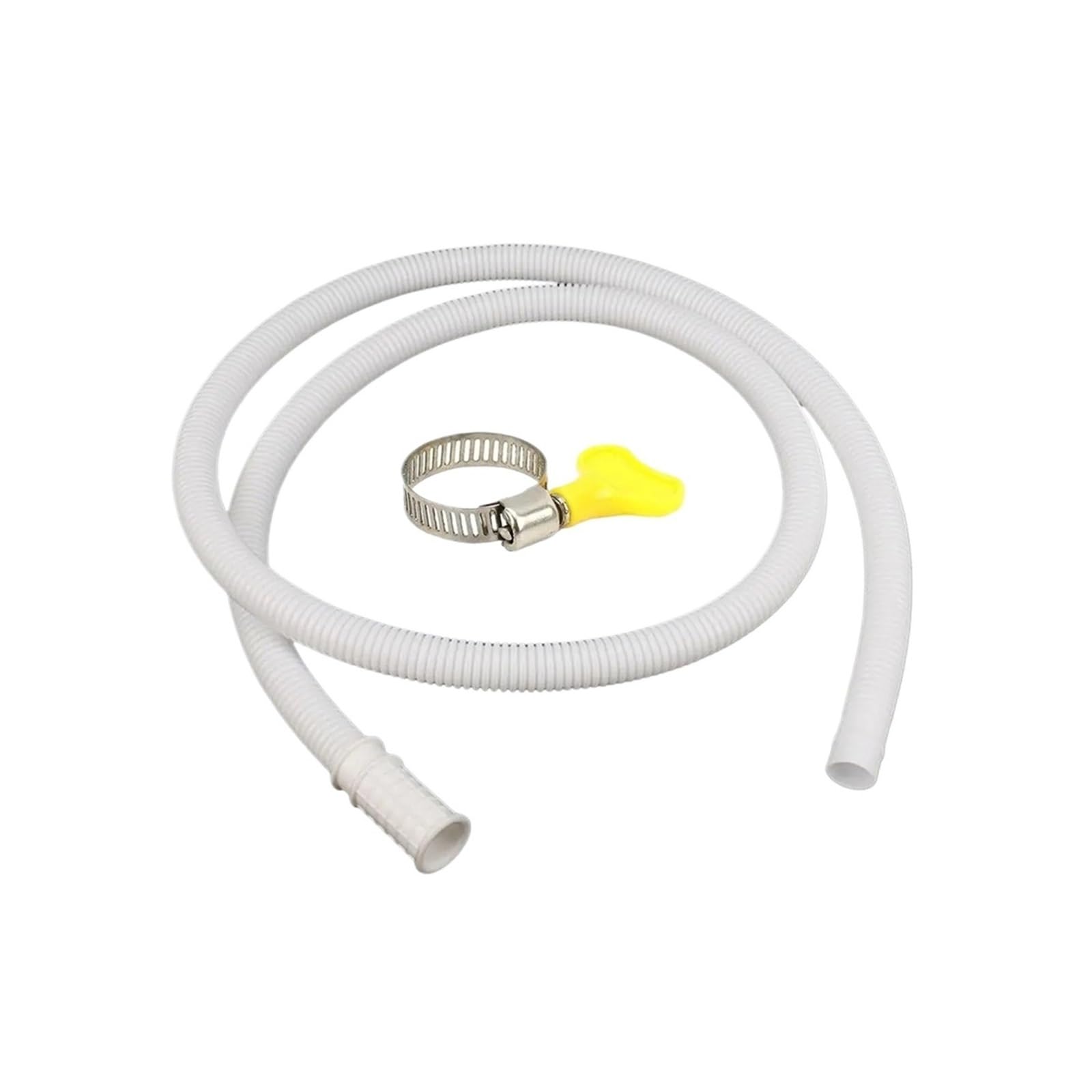 Genterun 3M Washer Drain Hose,Compatible For Universal, White Pp Stretchable Flexible Drain Hose Pipe For Washing Machine Dishwasher Waste Water Outlet(3M)