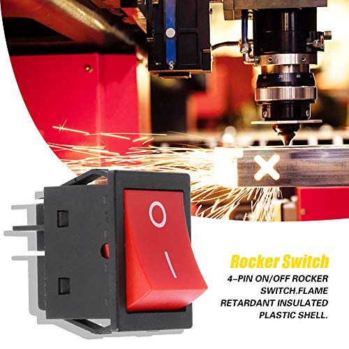DEWIN Rocker Switch, 30A Welder Welding Machine 4-Pin Boat Type ON/Off Rocker Switch(1Pcs) - Image 4