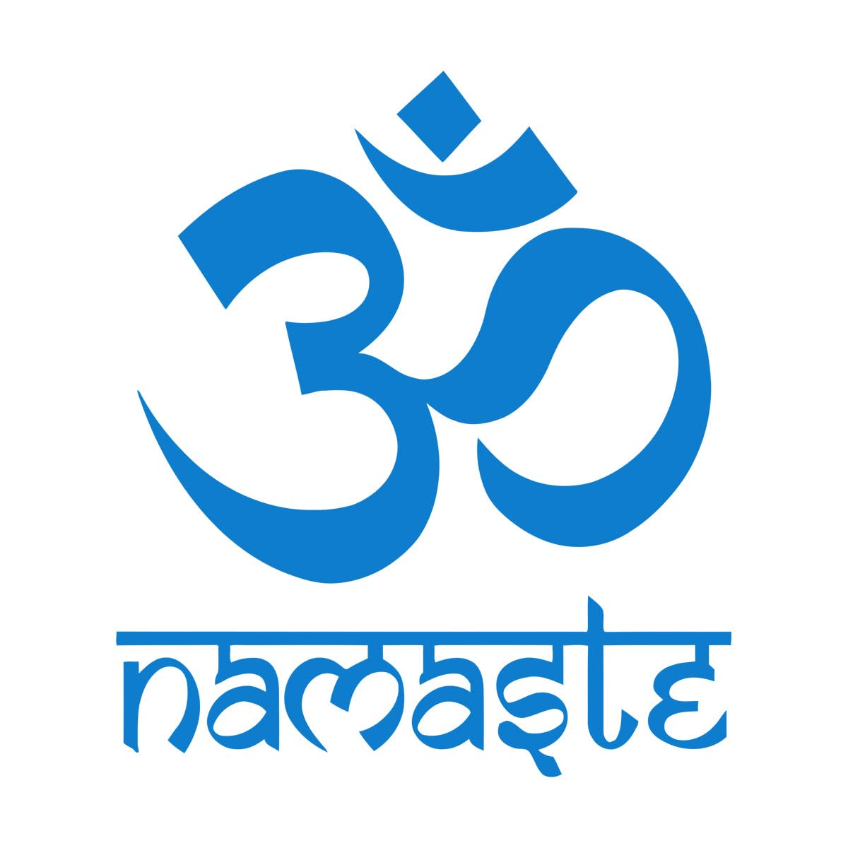 Om Symbol Yoga Wall Sticker Spiritual Icon and Aum Sacred Sound Yoga Gym wall Decal Removeable Vinyl Home Decor DIY Decals Large - 59x67cm — image 1