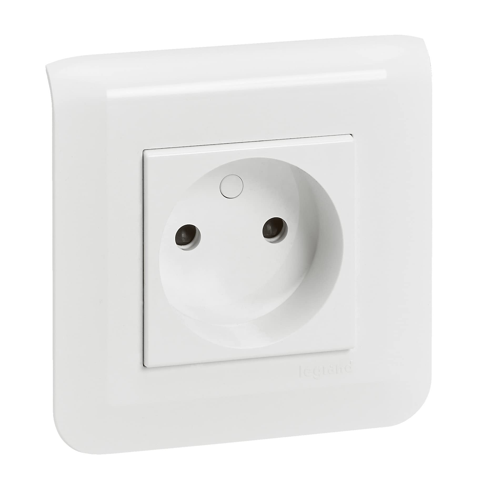 Prise électrique Ancien Modèle Legrand Mosaic 74110 - Sans Terre, 2 Pôles, à L'unité