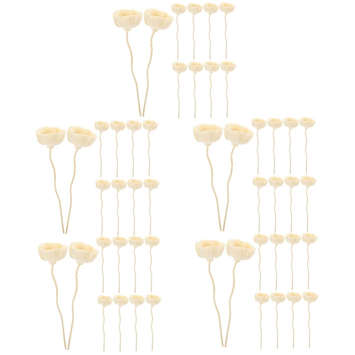 PartyKindom 5 Sätze Aromatherapie-Rattan Duft Diffusor Öldiffusor Diffusor-Sticks Blumen Drinnen Room Fragrance Diffuser Sticks Zubehör Für Aromaflaschen Diffusorstab Hölzern 10 Stück * 5