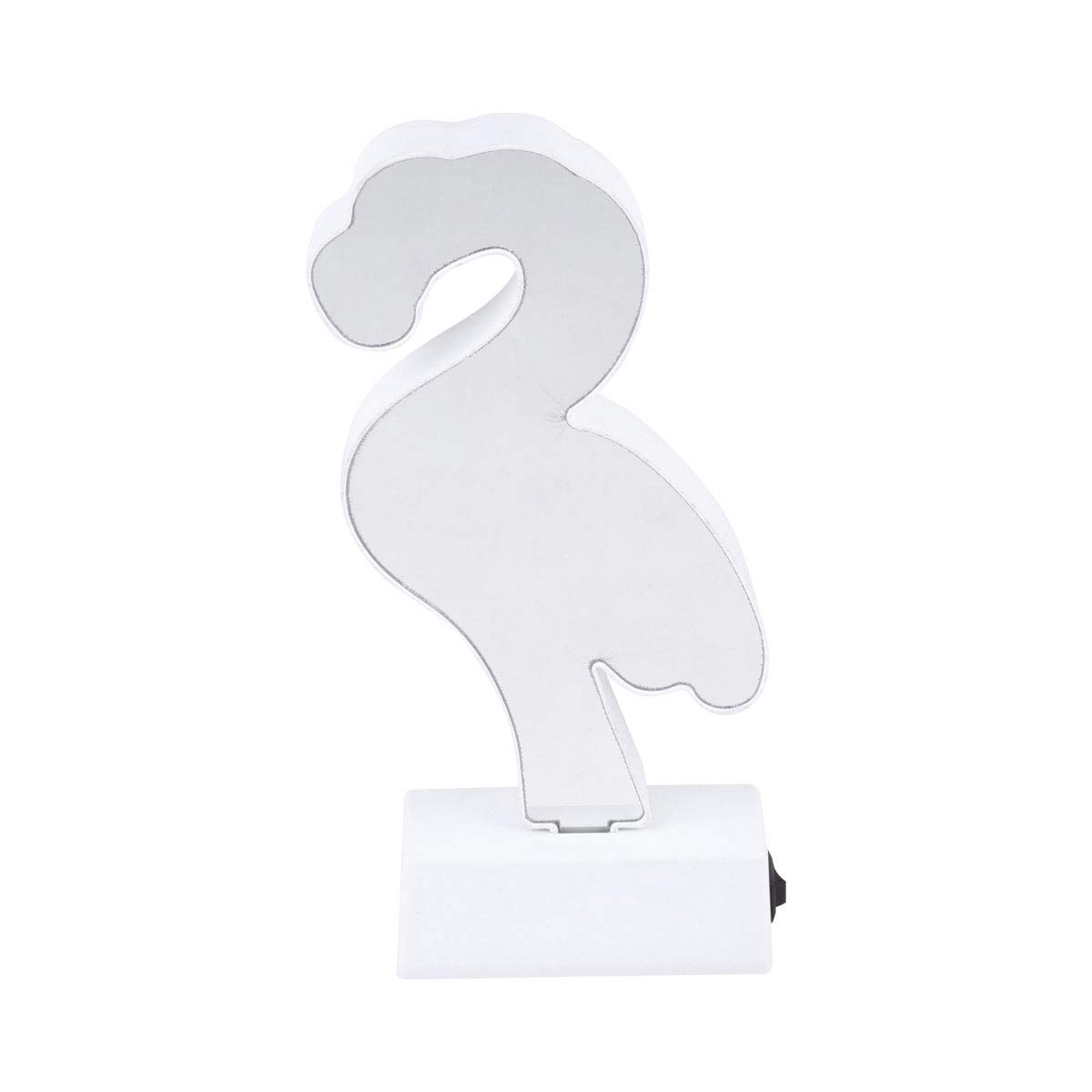 Home Study Desk Light Decorative 3D Tunnel Lights Flamingo Shape Infinity Double-Sided USB Mirror Lamp Holiday Lighting Christmas Party Decoration Night Lamp without Battery