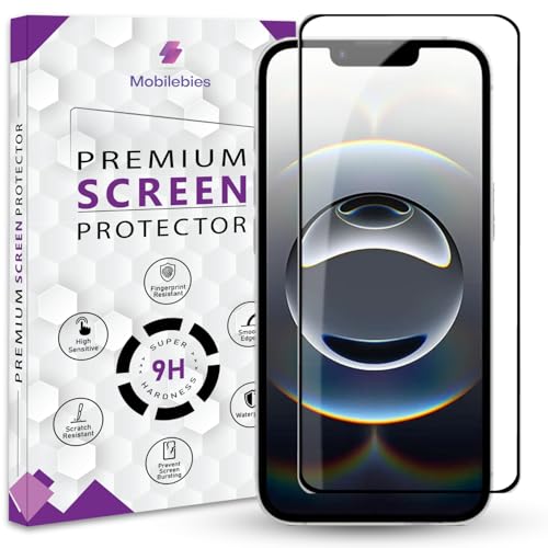 Image of Mobilebies Premium Tempered Glass Screen Protector Guard For iPhone 16e (6.1 Inch, Pack of 1) | Edge to Edge Coverage With Easy to installation kit