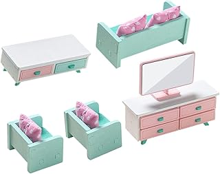 ibasenice 1 Conjunto Simulação Restaurante Casa De Bonecas Em Miniatura Acessórios Para Casa Jogos Para Crianças Móveis De Casa De Bonecas De Madeira Móveis De Casa De Bonecas Móveis De