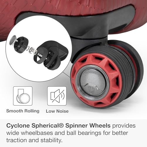 Image of Traveler's Choice Maxporter II Polycarbonate Hardside Trunk with Spinner Wheels, Red, 31-Inch Large Trunk