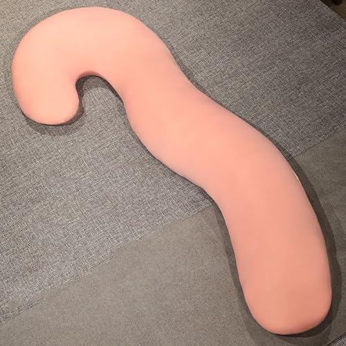 Orbezil抱き枕 長い枕 だきまくら ロング枕 カバー洗える 子供用枕 足枕 就寝用 背もたれ 妊婦 クッション body pillow 気持ちいい もちもち ぬいぐるみ 長さ約100cmピンク