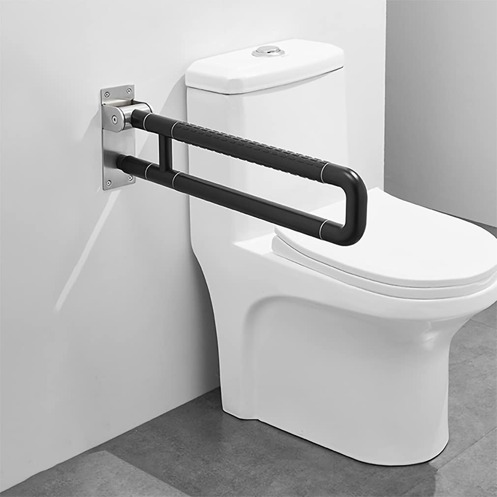 Barra de Seguridad para Baño Antideslizante Carga Asidero Manija de Soporte de Pared de Ducha Manija de Inodoro Ayuda de pie Inodoros Barra de Agarre Barandilla de Seguridad (70cm)