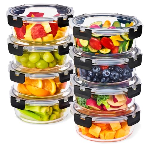 Sorbus 16pc Glass Meal Prep Containers Set