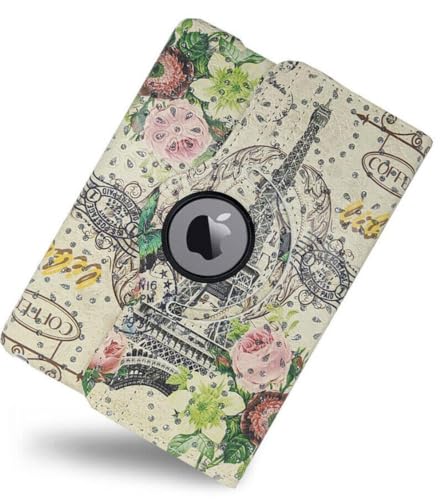 Étui en cuir rotatif pour iPad Air 2 motif papillon idéal pour travailler au salon - 6