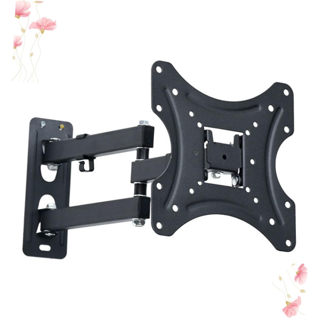 SHINEOFI Supporto Parete Tv Lcd da Staffa Parete Regolabile e Girevole Compatibile con Tv LED Lcd Livella Bolla
