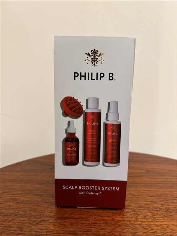 Miniatura 6 de Philip B. Sistema de refuerzo del cuero cabelludo incluye tratamiento prelavado del cuero cabelludo, champú, acondicionador sin enjuague y