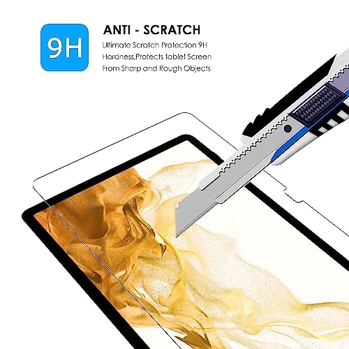 Image of Tempered Glass for Samsung Galaxy Tab S9 FE Plus / S9 Plus / S10 Plus / S8 Plus / S7 FE 12.4 inch Screen Protector Guard for Samsung S9 FE+ / S10+ / S9+ / S8+ /S7+ / S7 FE Tablet - Pack of 1