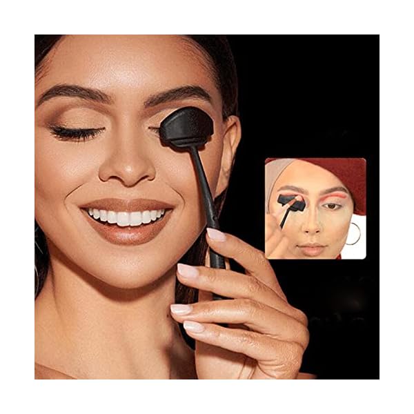 Pure Compression 6 in 1 Silicone Eyeshadow Crease Line Kit - Easy Eyeshadow Eyeliner Stencil Cut Stamp Applicator - Lazy…