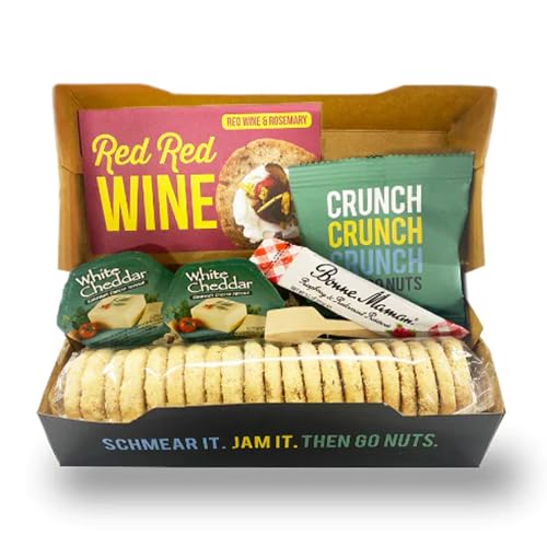 Crackerology Red Wine & Rosemary Gourmet Artisan Snack Kits, 20 Count Crackers Plus Toppings, Easy & Simple Ready-to-Eat, Appetizer For Charcuterie Boards & Party Platters - Large Kit, Single Pack - image 2