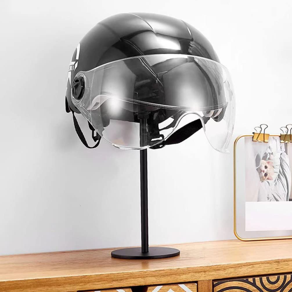 Motorhelm Rack Stand Hoed Display Case - Staande Metalen Fietshelm Houder Schoen Tas Plank voor Kastkast Organiseren