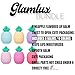 Glam Lux Beauty Bundle Pineapple Shaped Lip Balm Set of 6 Moisturizing Nourishing & Hydrating For Dry Chapped Lips For Women, Girls & Tweens