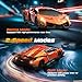 Lamborghini Remote Control Car Toy, Officially Licensed RC Drift Car 15Km/h with Underglow & Headlights, 1:24 Scale 2.4GHz, 2 Batteries 60 Min Play, RC Gift Toy for Boys & Girls Ages 3-12 & Adults