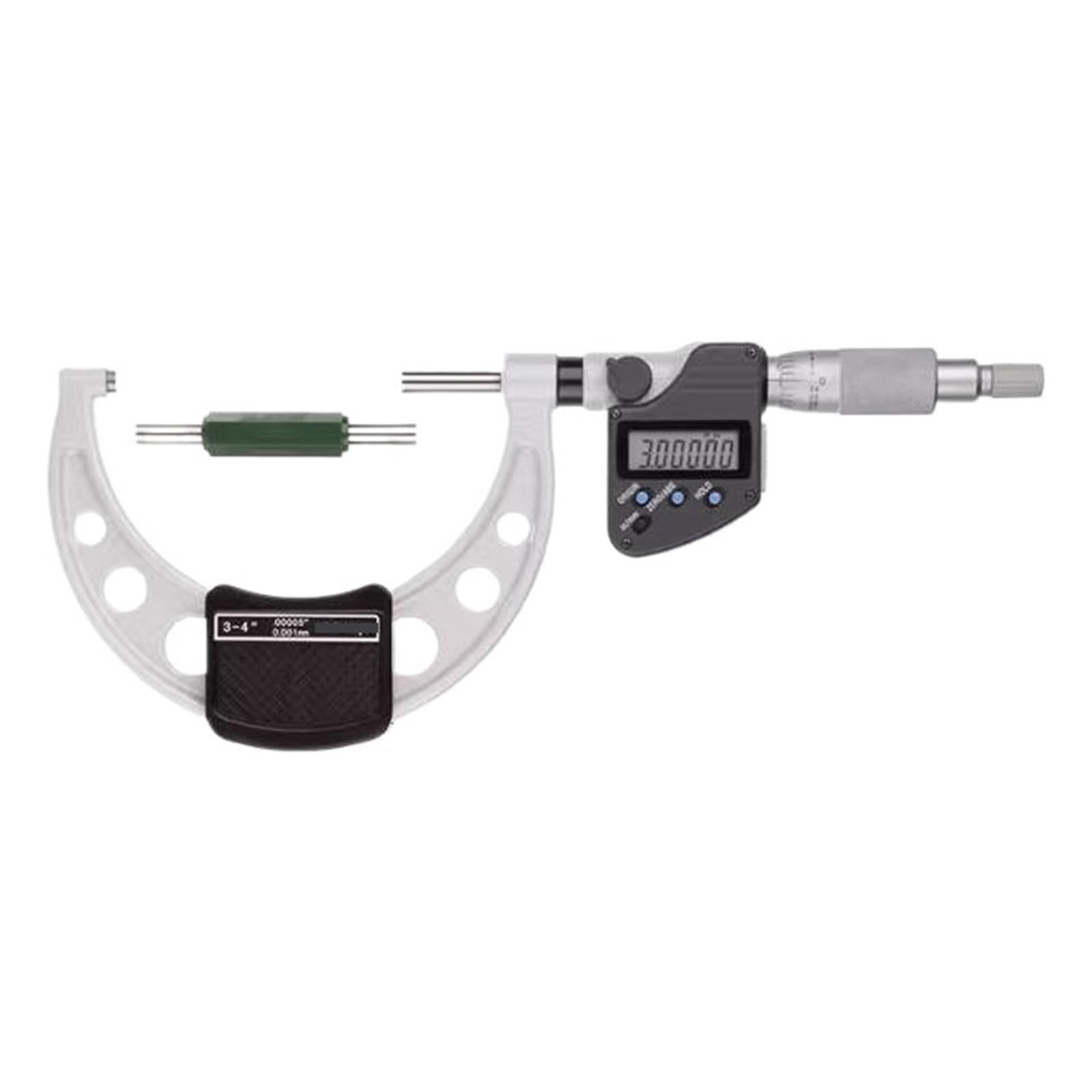 AWWVRLMM Outside Diameter Micrometer 406-353-30 3-4" Caliper Type with Carbide Tips Machinist Tool for Metalworking