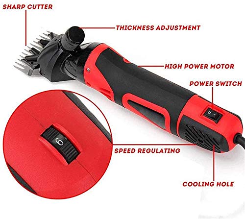 CARLAMPCR Elektrische schaapsmachine, elektrische schaapschaar, vachtverzorging, scheermachine, clipper voor huisdieren… - Image 4