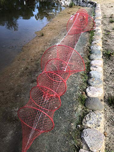 Foto von Machermann-Germany Doppelreuse Aalreuse Krebsreuse Fischreuse 3 Meter Länge Reusen Fischnetz,Angelnetz,Reuse