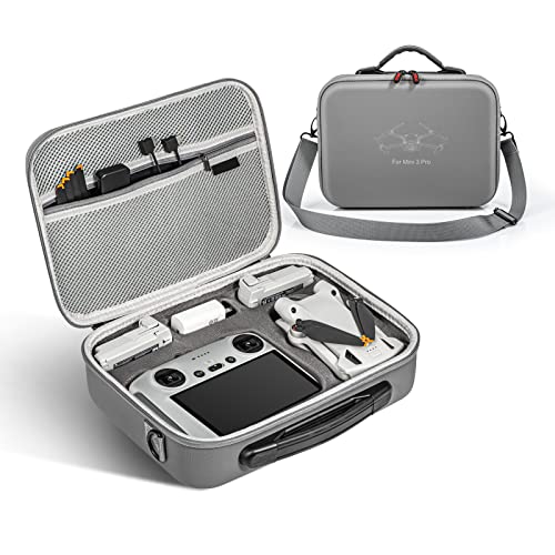 xocome Bolsa de Almacenamiento para DIJ Mini 3 Pro Drone - Case Hard Shell Estuche de Transporte de Viaje Compatible con Mini 3 Pro Drone y Accesorios, Mini 3 Pro RC Estuche de...