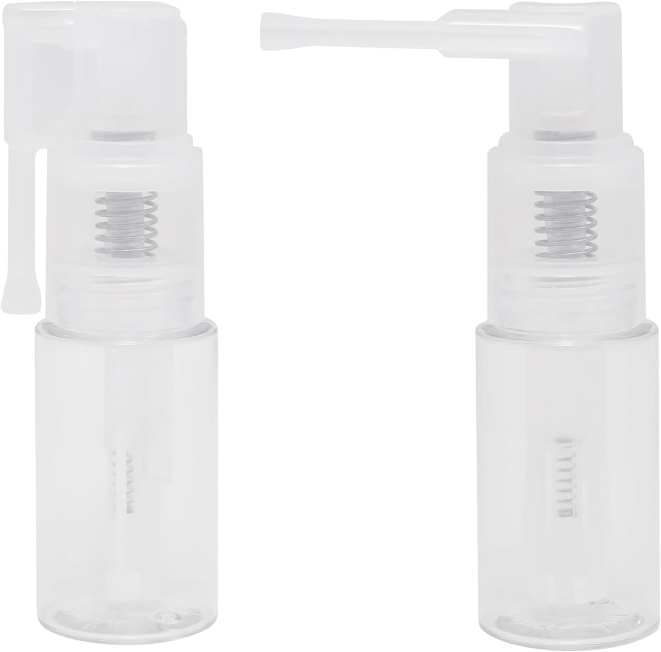2 PCS 35ml Powder Spray Bottle, Transparent Glitter Duster Sprayer, Empty Multi-Purpose Plastic Powder Spray Bottle for Cake, Card, Flower, Scrapbooking