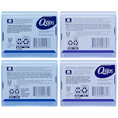 Q-tips Cotton Swabs Purse Pack Bundle (Hygiene Shield, Organic, Precision Tips & Original), Household Essentials, Beauty & Personal Care, 30 Count Each