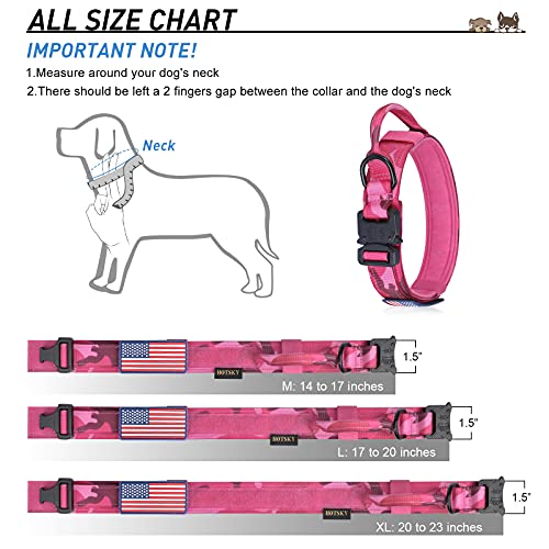 Hotsky Tactical Dog Collar, Adjustable Military Training Nylon Dog Collar with Handle, Heavy Duty Metal Buckle K9 Dog… - Image 6