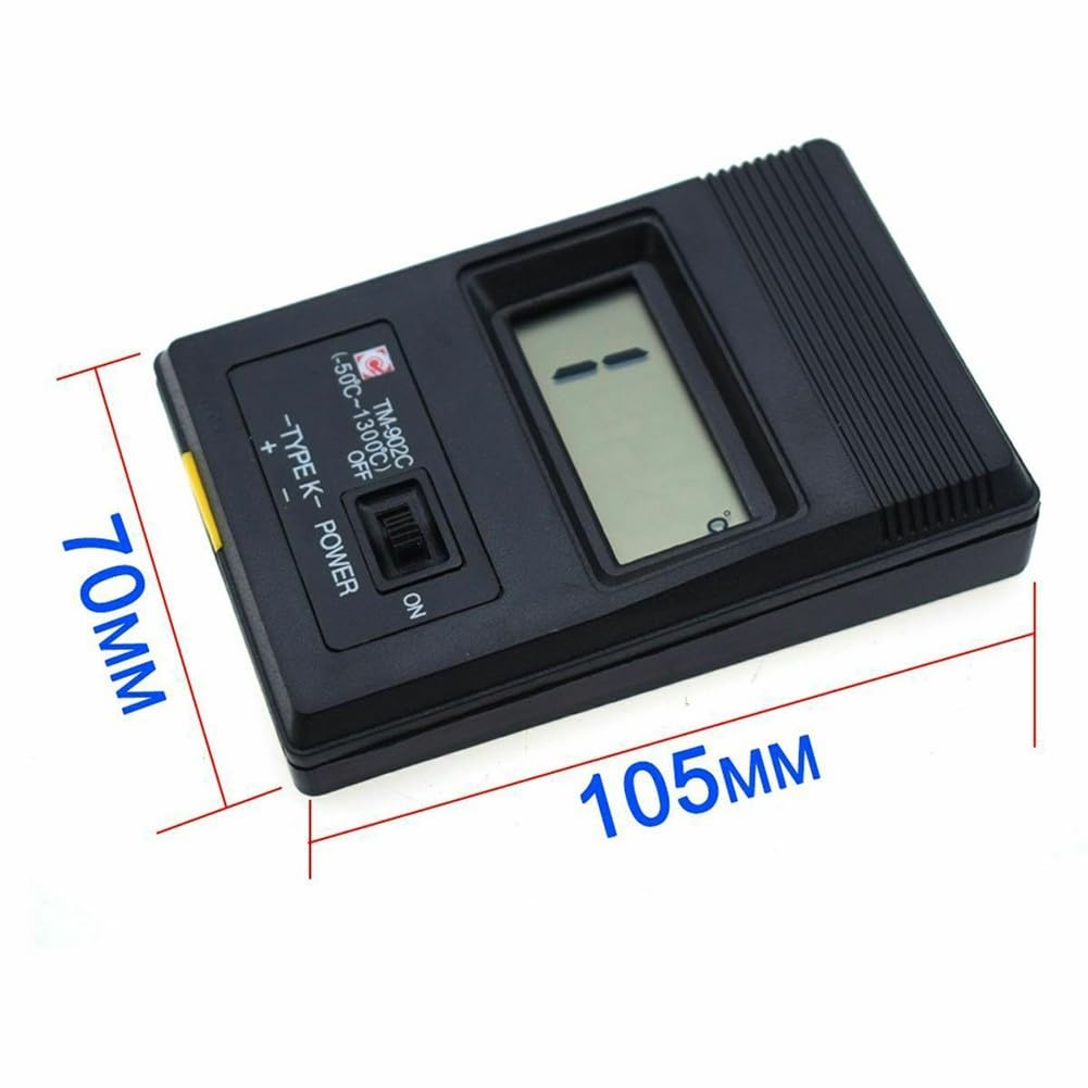 K Typ Thermoelement, digitales Temperaturmessgerät TM-902C mit Sonde für -50 C bis 1300 C, LCD-Display für Industrie und Labor