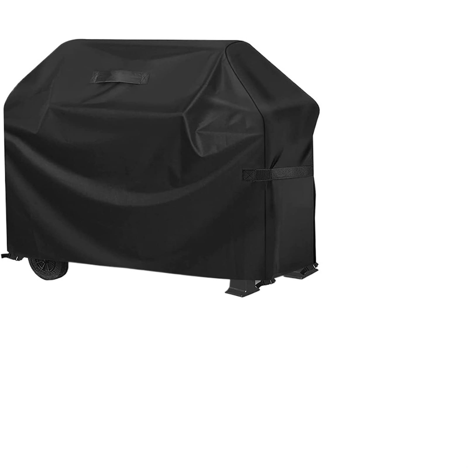 Copertura per griglia in tessuto Oxford 420D, copertura rotonda per barbecue, protezione dalla pioggia, accessorio da giardino per barbecue (S, 145 x 61 x 117 cm)