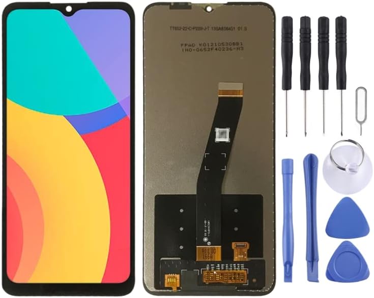 Cell Phone Replacement LCD Screen and Digitizer Full Assembly for Alcatel 1S 2021 / 3L 6025 6025H 6056(Black) Spare Parts