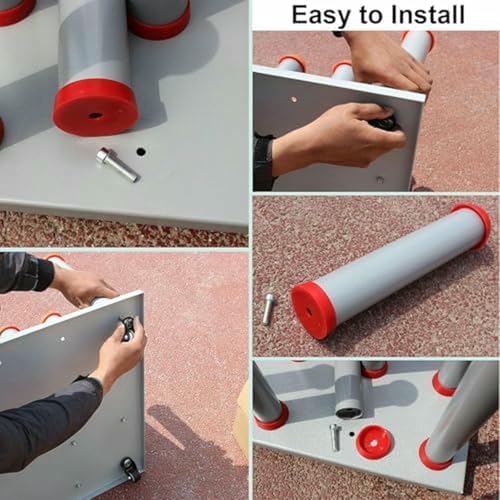 Carrito para rollos de vinilo y películas CNPRAZ en acero con ruedas 5