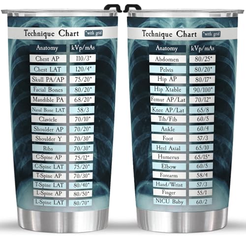 4LIEUBASMI 20 Oz Tumbler Radiology Assistant Radiologist Rad Tech, Xray Tech Gifts Bulk, Rad Tech Gifts, Xray Tech Gift For Women Coffee Mugs, SS Medical Tech Assistant Mug, Gift for RDMS