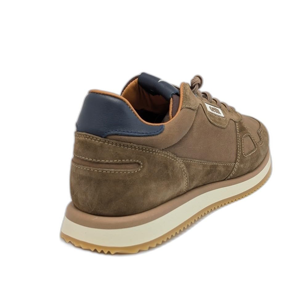 Cetti 1397 Ante Tabaco marrón: Nubuck, Plantilla Acolchada extraíble, Forro Cuero, Cordones elásticos y Suela de Goma Flexible. Cómodas Desde el Primer Uso.